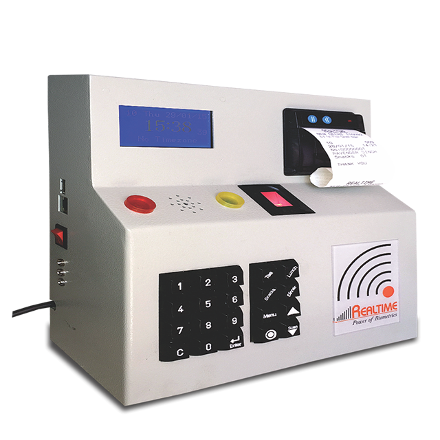 Best Biometric Canteen Management System Cms 304P | Realtime 2 realtime canteen machine with slip printer