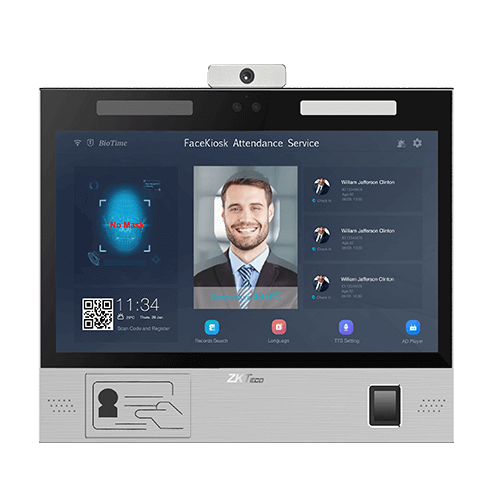 Multi Face Recognition Facekiosk-H13A | Zkteco 1 multi face recognition zkteco facekiosk-h13a
