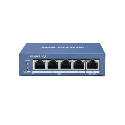 Hikvision Ds-3E0505P-E/M 4-Port Gigabit Unmanaged Poe Switch 1 hikvision ds-3e0505p-e/m 4-port gigabit