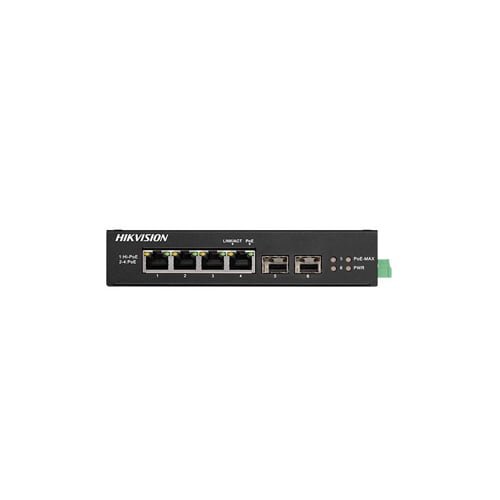 Hikvision Ds-3T0506Hp-E/Hs 4-Port Gigabit Unmanaged Hi-Poe Switch 1 hikvision ds-3t0506hp-e/hs 4-port