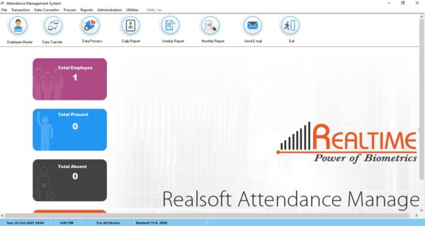 Realsoft Attendance Software Realsoft Desktop V 2