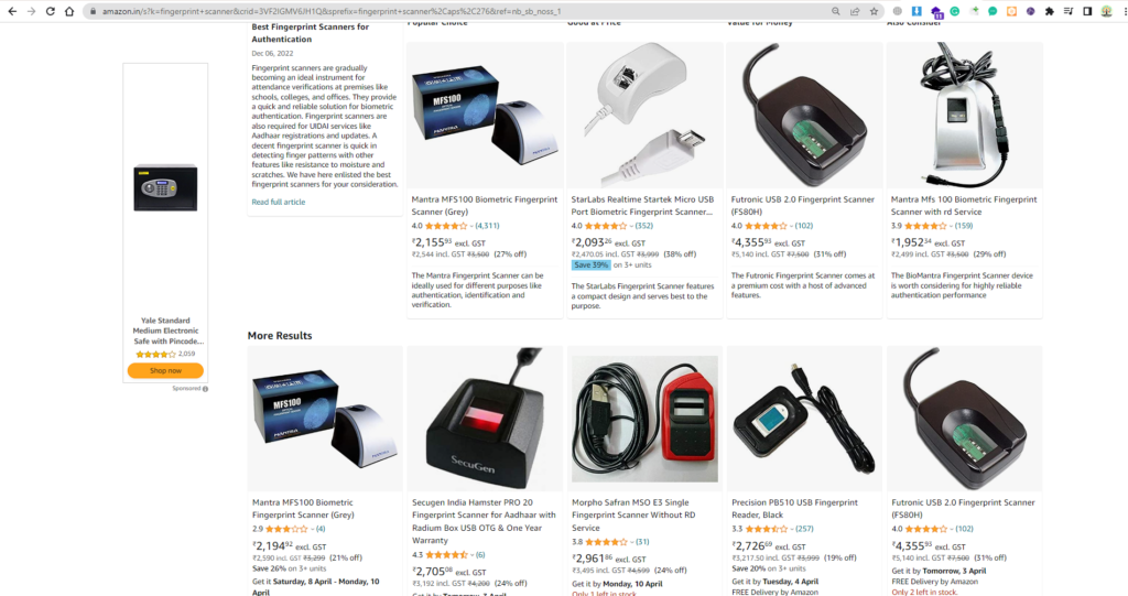 Fingerprint Scanner Amazon- A Comprehensive Guide To Understanding And Using This Technology And #1 Lowest Price Opportunities 7 fingerprint scanner amazon