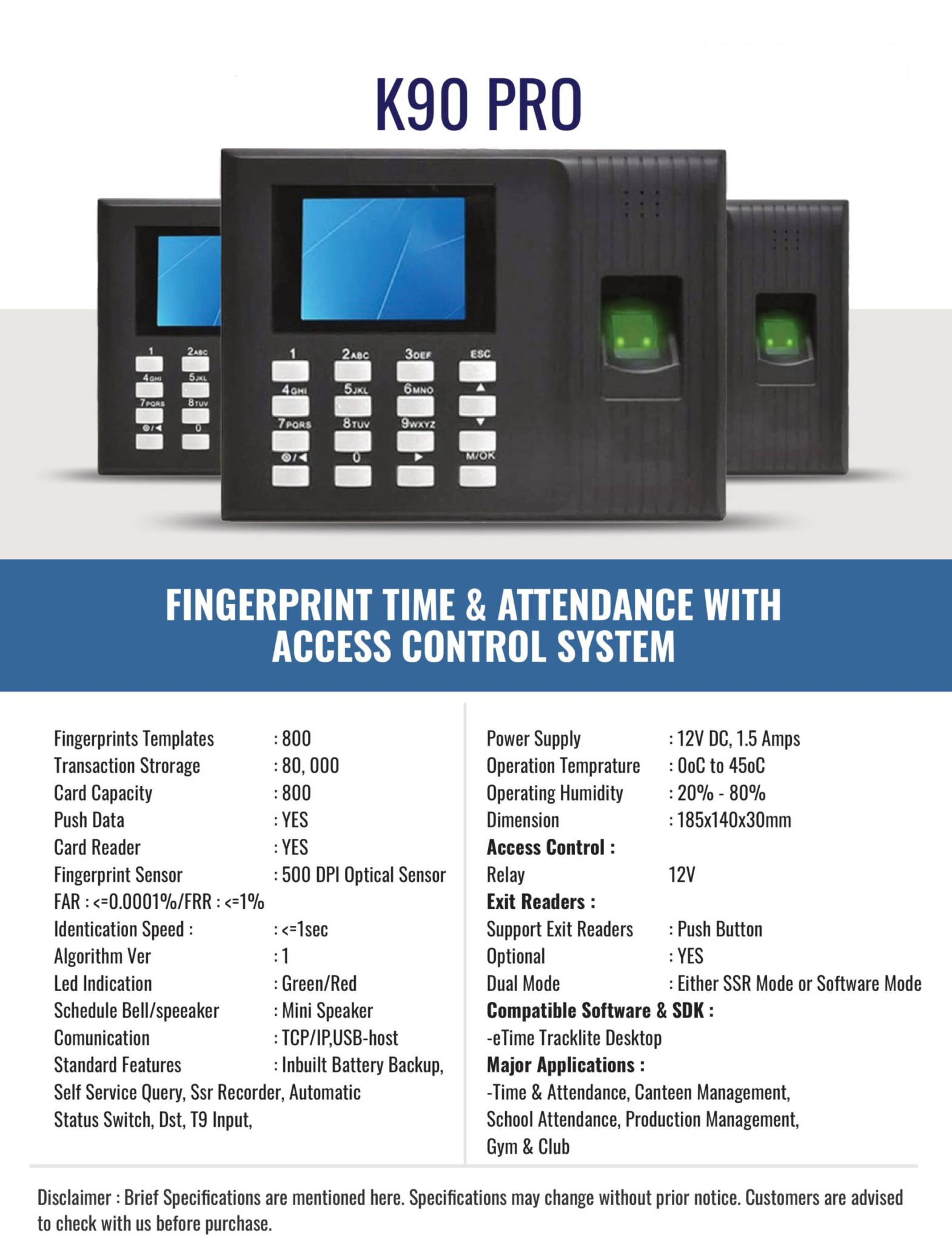 ESSL K90: The Ultimate Biometric Device For Accurate Attendance ...