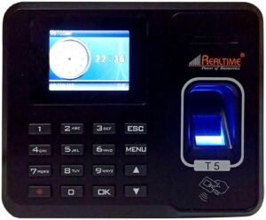 real time t5 biometric attendance machine
