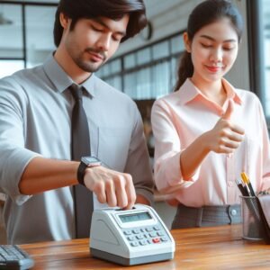 thumb machine attendance in office (3)