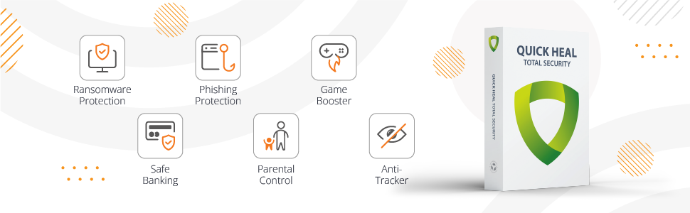 Quick Heal Installer Total Security Antivirus Software – 1 User, 1 Year | Top 3 Ai Features | Win Pc Protection, Parental Control &Amp; Safe Banking – Email Delivery 10 features